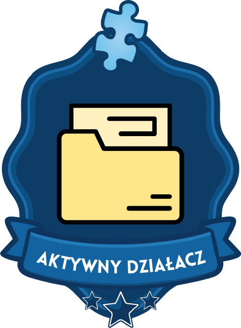 Dodał 50 puzzli do bazy Aktywny działacz