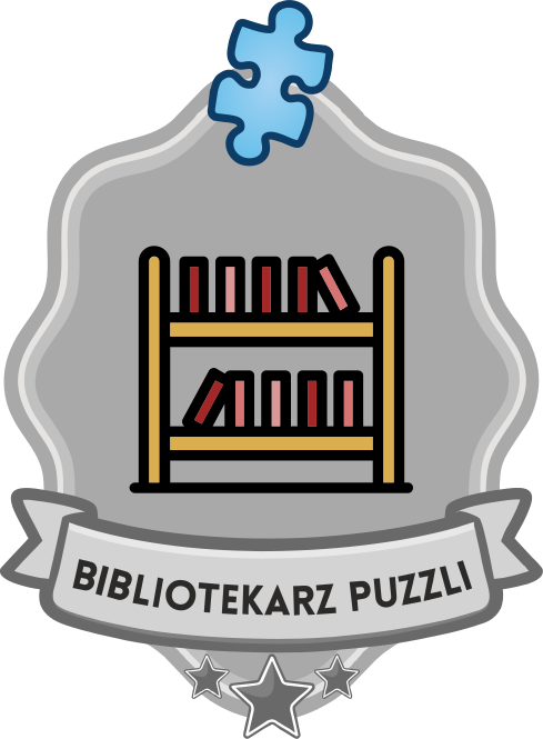 Zdobył wszystkie odznaki budowania bazy + 8000 Bibliotekarz puzzli