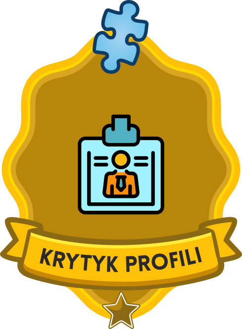Dodał 50 opinii o użytkownikach Krytyk profili