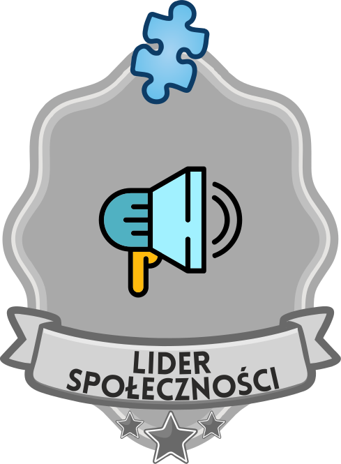 Zdobył wszystkie odznaki społecznościowe +500 Lider społeczności