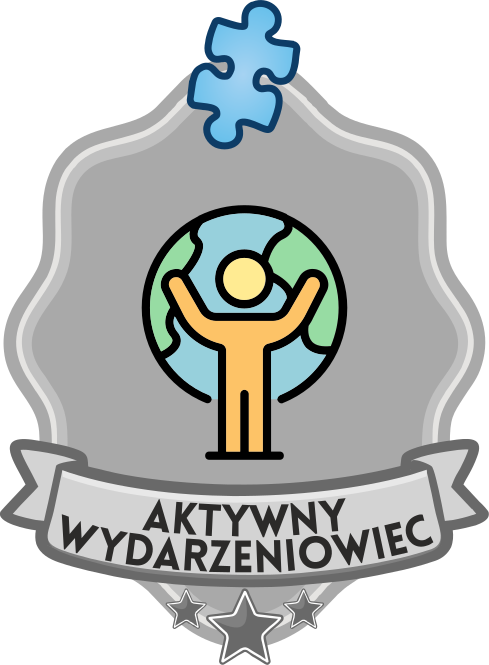 Zdobył wszystkie odznaki wydarzeń Aktywny wydarzeniowiec