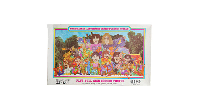 The Beatles Illustrated Lyrics Puzzle in a Puzzle
