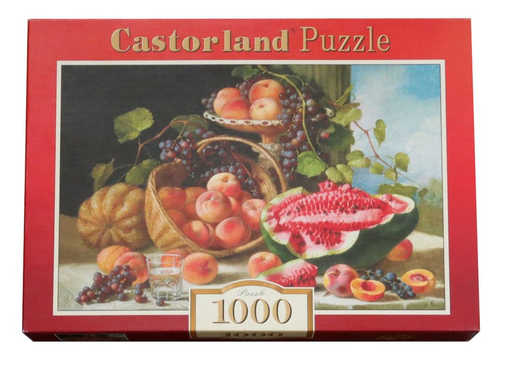 Still Life With Peaches, Watermelon and Grapes