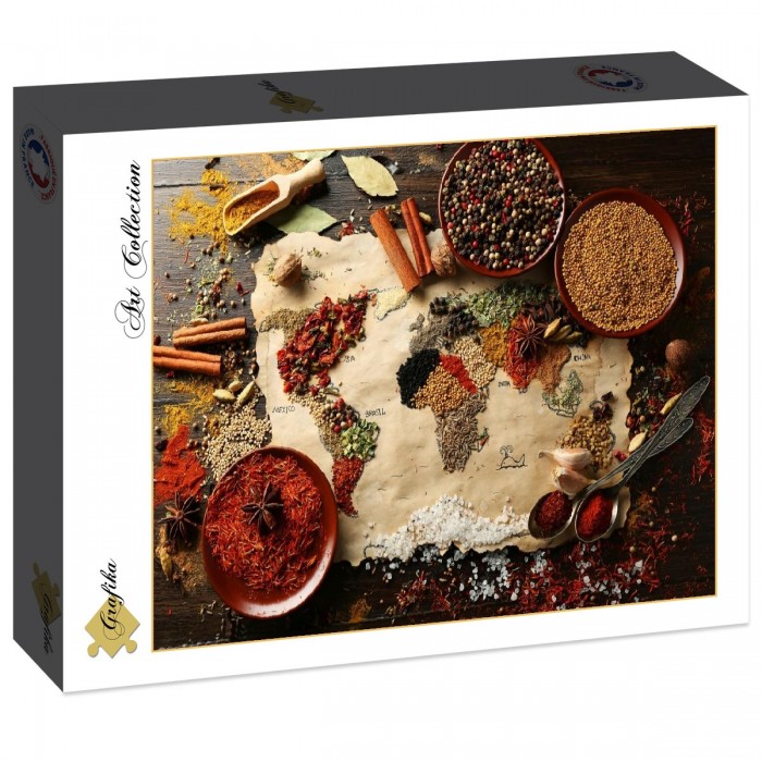 World Map in Spices