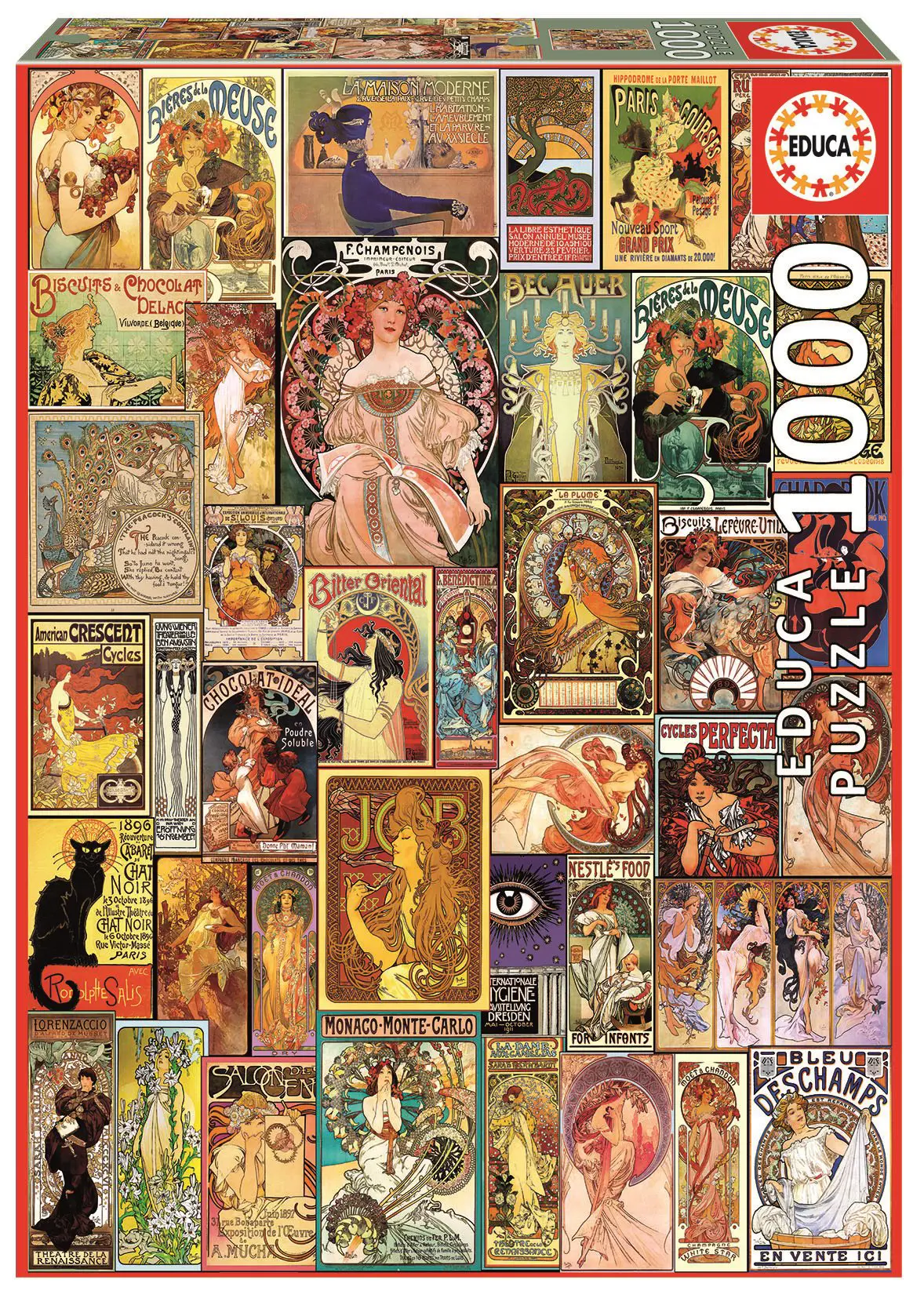 Art Nouveau Poster Collage