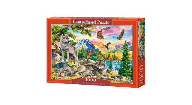 Wolf Family and Eagles