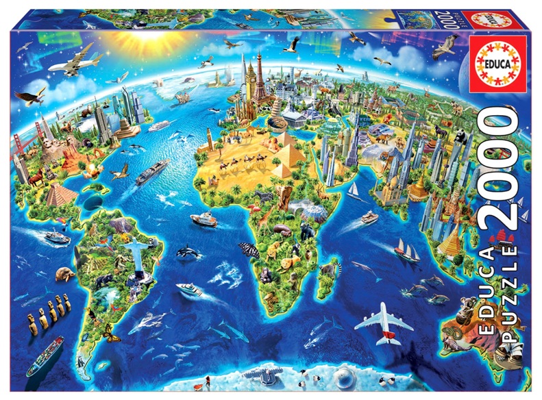 World Landmarks Globe